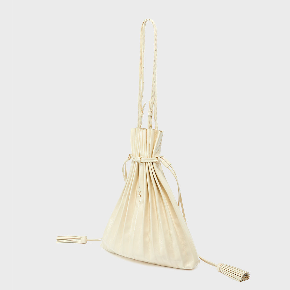 Lucky Pleats Shopper Crinkled Tapioca