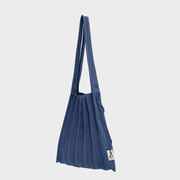 Lucky Pleats Knit M Mid Blue