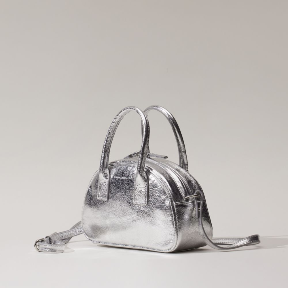 OZ Mini Half Moon Cross Bag Silver