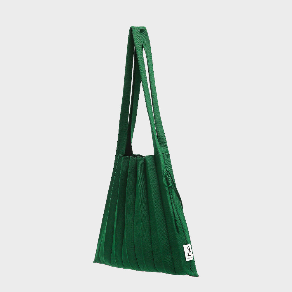 Lucky Pleats Knit M Jelly Green