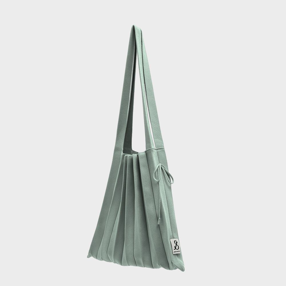 Lucky Pleats Knit M Basil