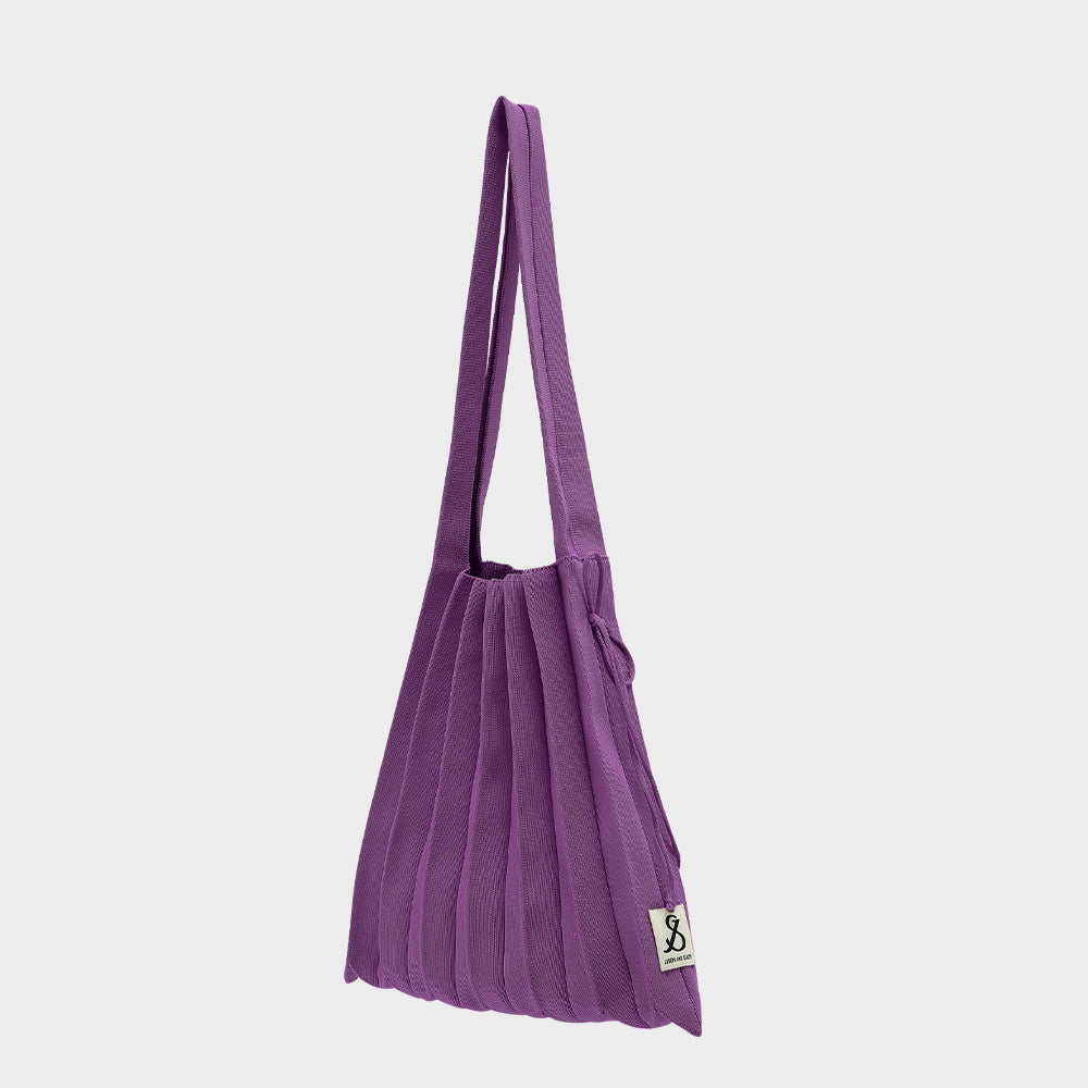 Lucky Pleats Knit M Mauve