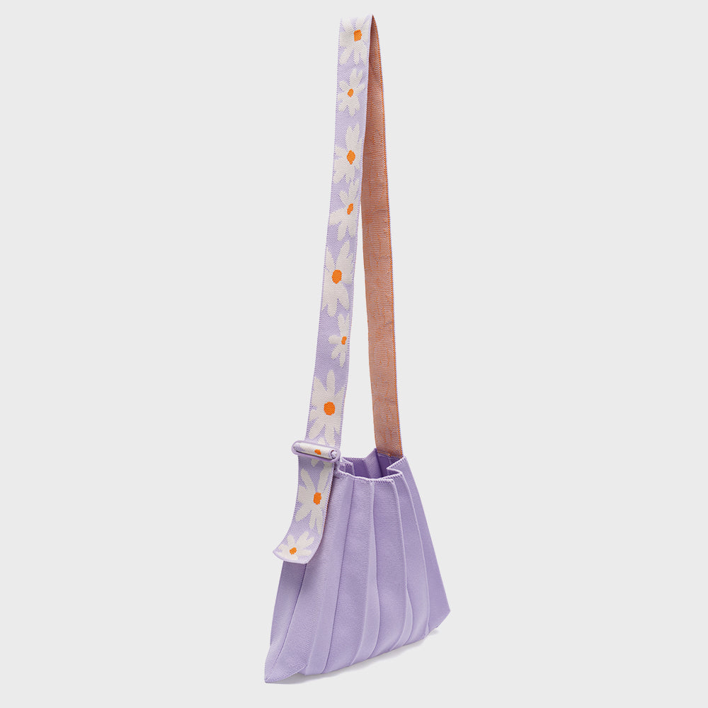 Lucky Pleats Knit Daisy Wing Lavender