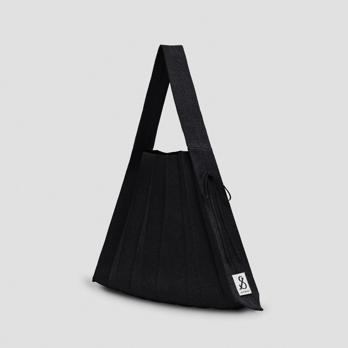 Lucky Pleats Knit L Starry Black