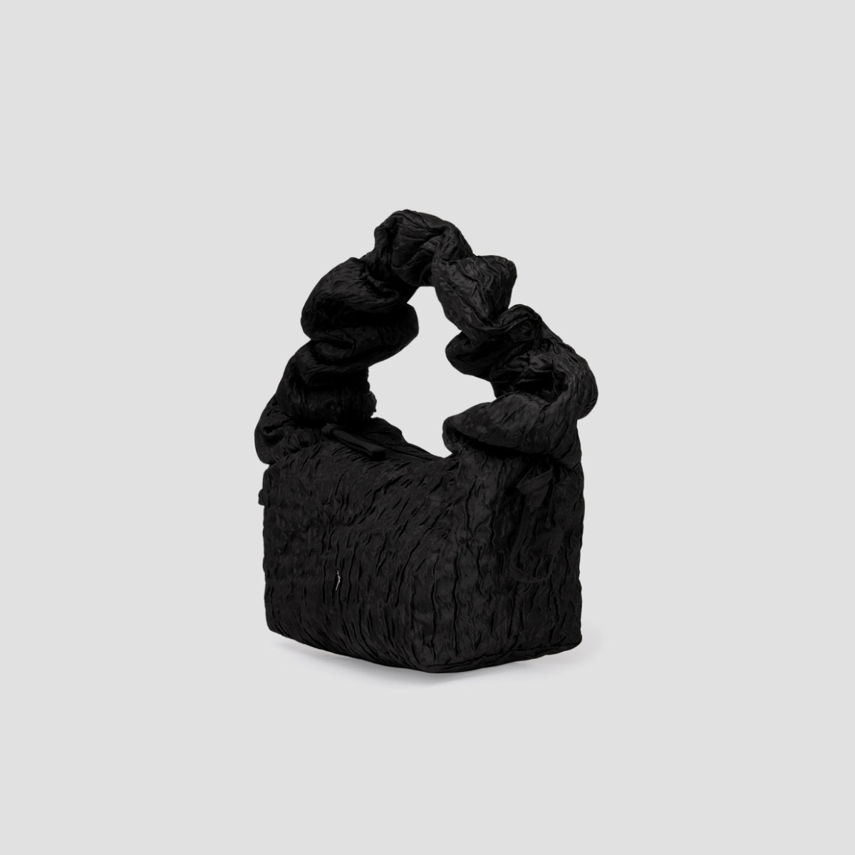 Daily Shirring Cross Bag_Crinkled Black