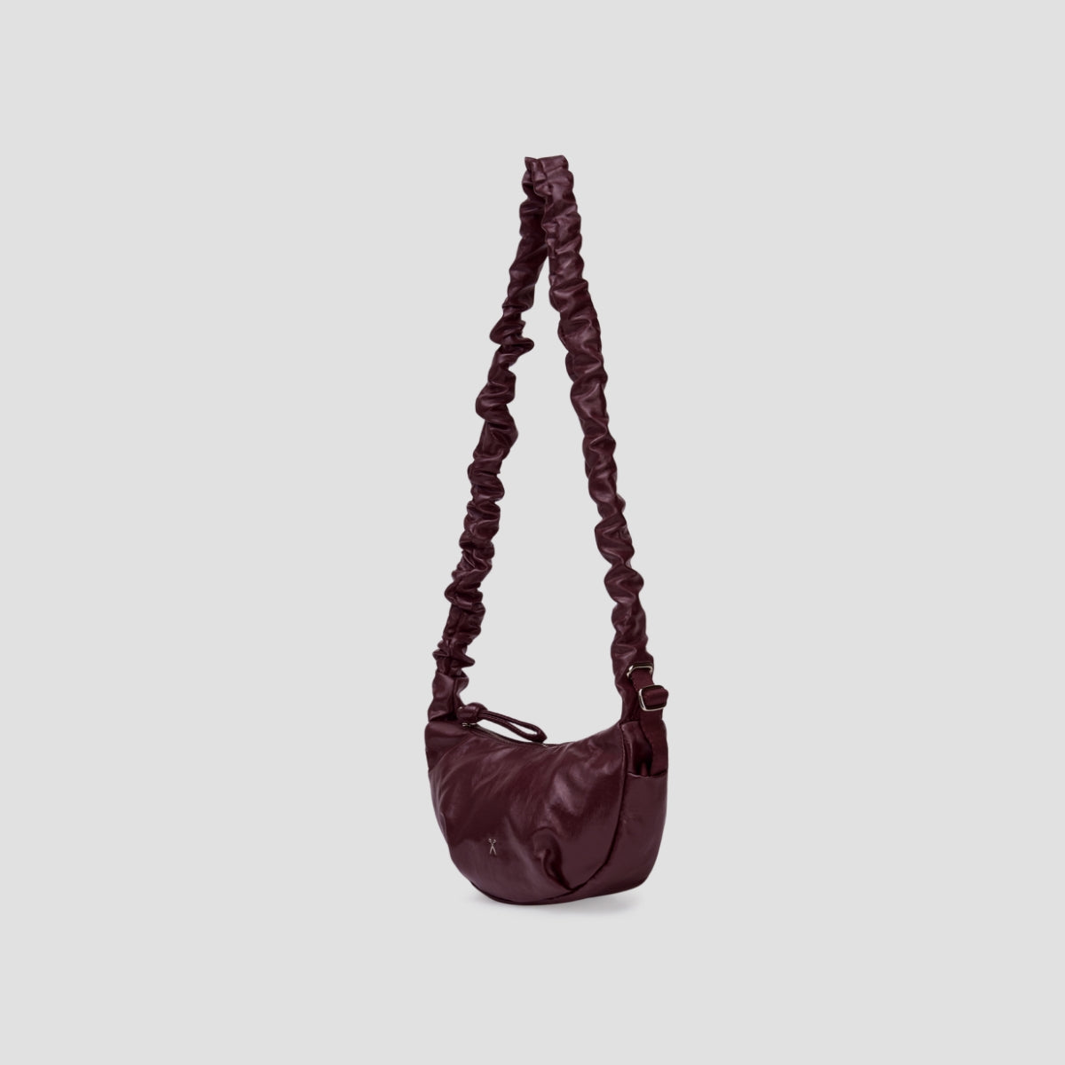 Daily Shirring Shoulder Bag Plum Berry