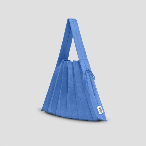 Lucky Pleats Knit L Cerulean Blue