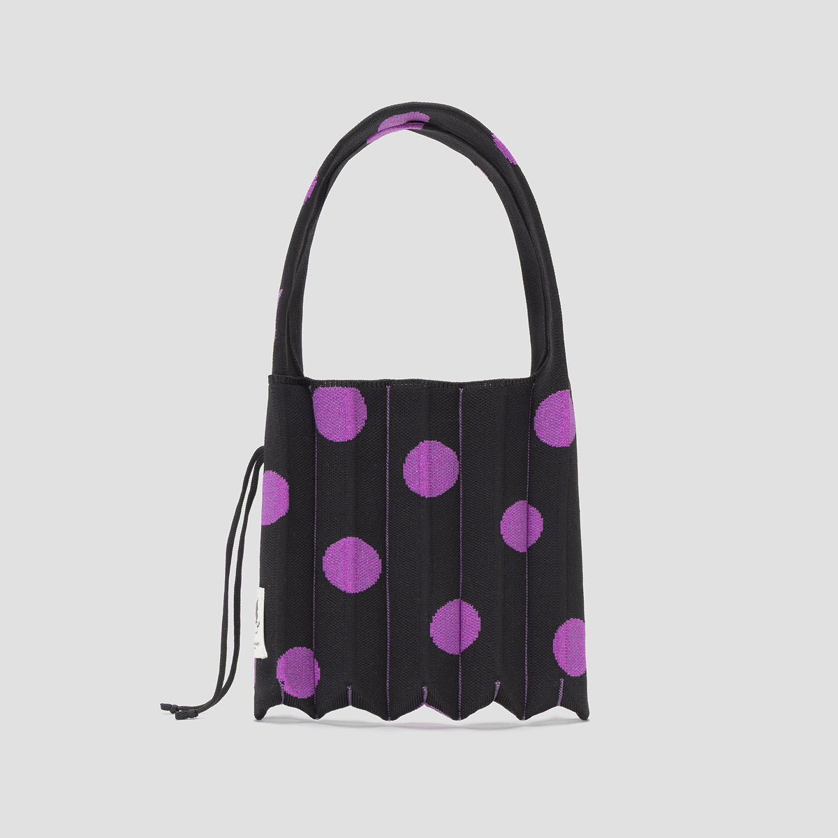 Lucky Pleats Knit S Dot Kuromi Rich Black