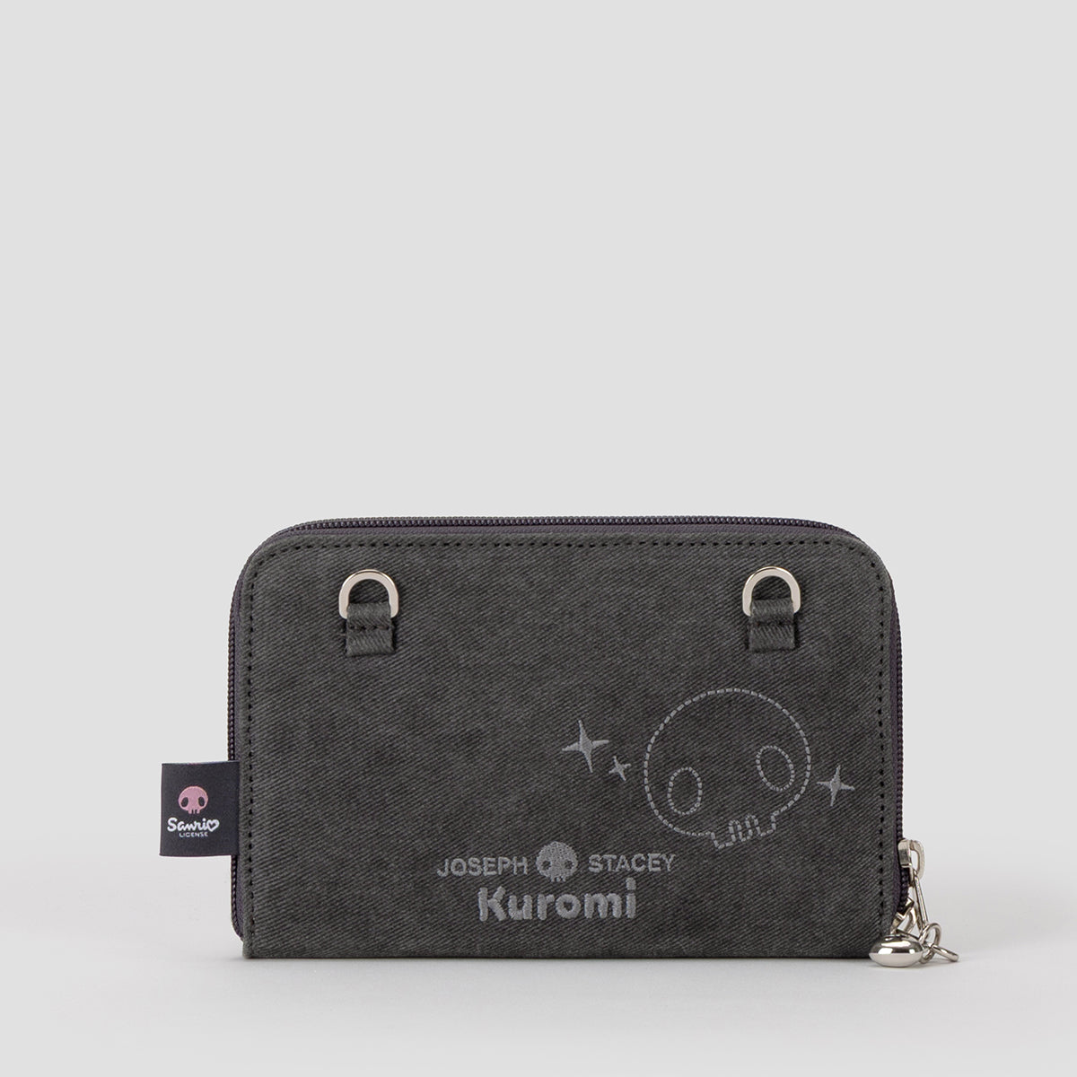 Denim Travel Cross Wallet Kuromi Washed Charcoal – JOSEPH AND