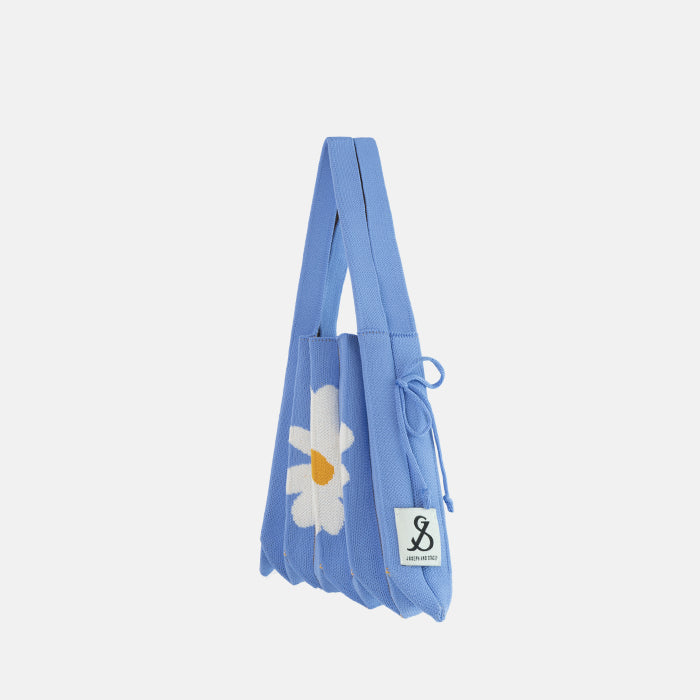 Lucky Pleats Knit S Daisy Cerulean Blue
