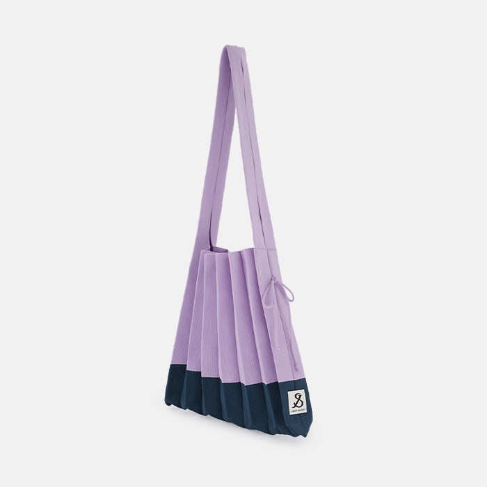 Lucky Pleats Knit M Mix Plum