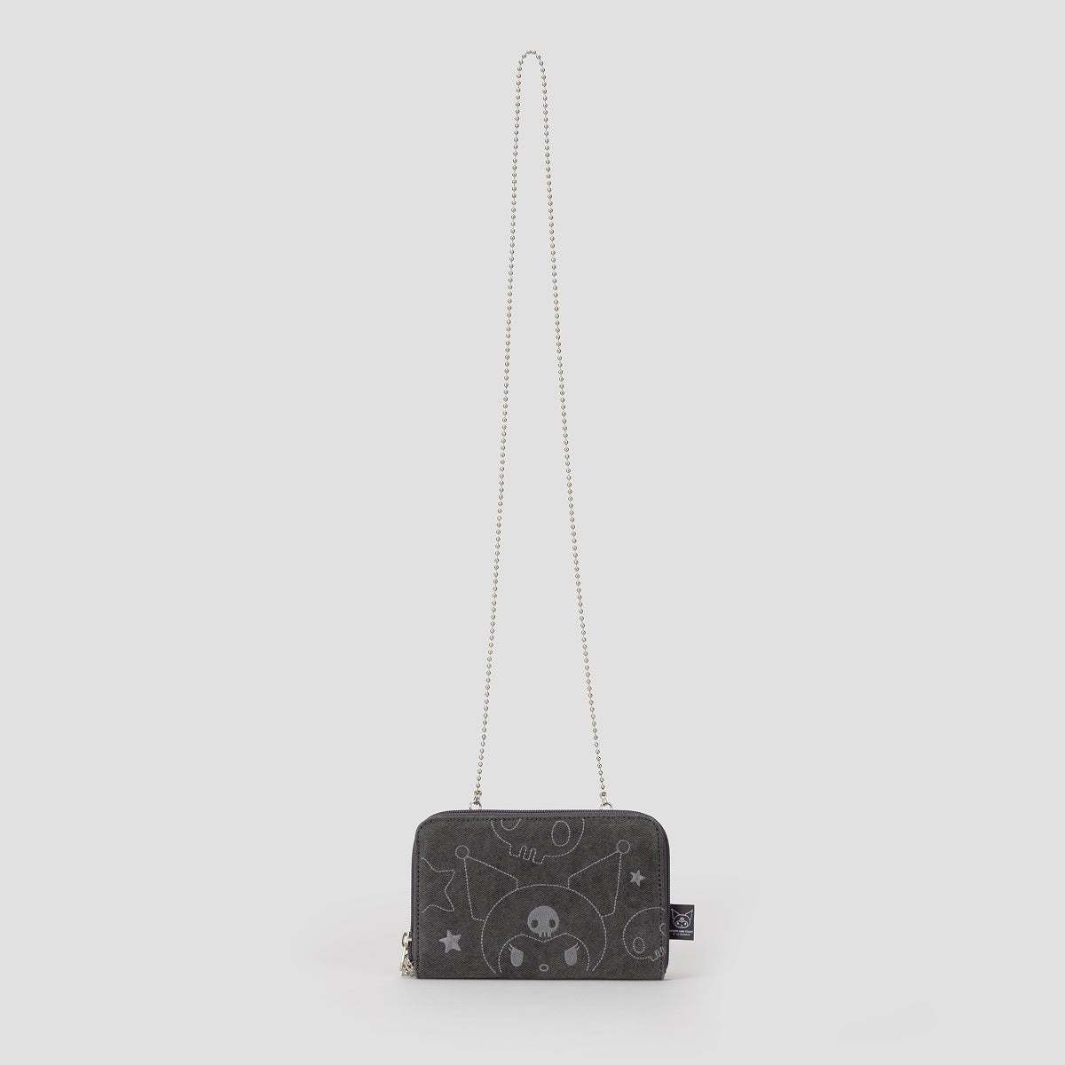 Denim Travel Cross Wallet Kuromi Washed Charcoal – JOSEPH AND