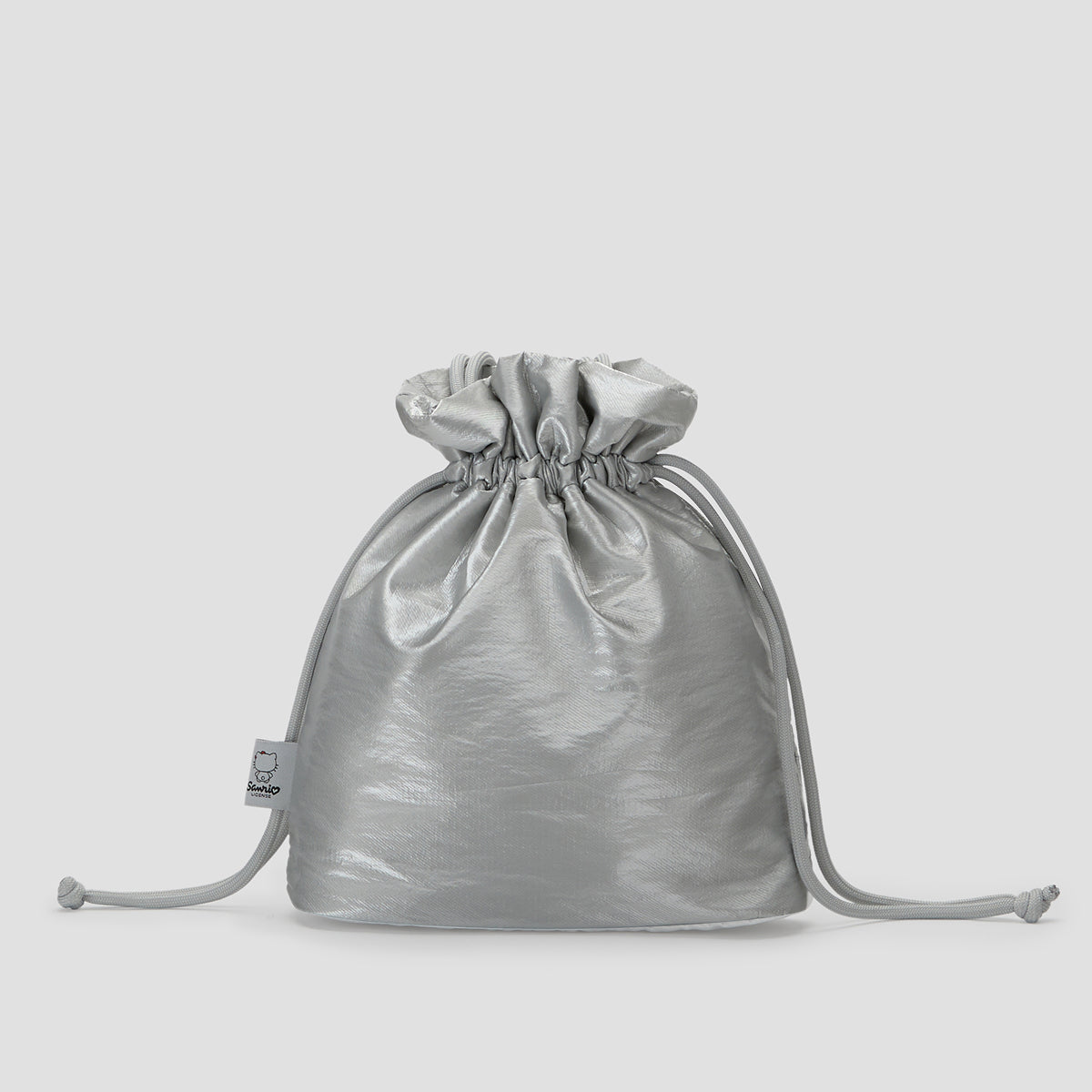 Drawstring Cross Hello Kitty Sleek Silver