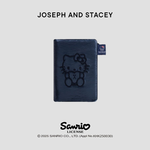 Sleek Travel Wallet Hello Kitty Navy