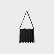 Lucky Pleats Knit Pocket Cross Rich Black