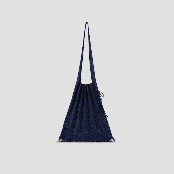 Lucky Pleats Knit M Starry Navy