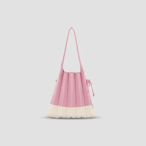 Lucky Pleats Knit S Mix Strawberry Milk
