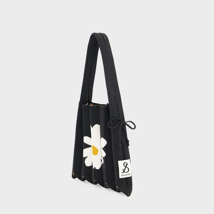 Lucky Pleats Knit S Daisy Rich Black