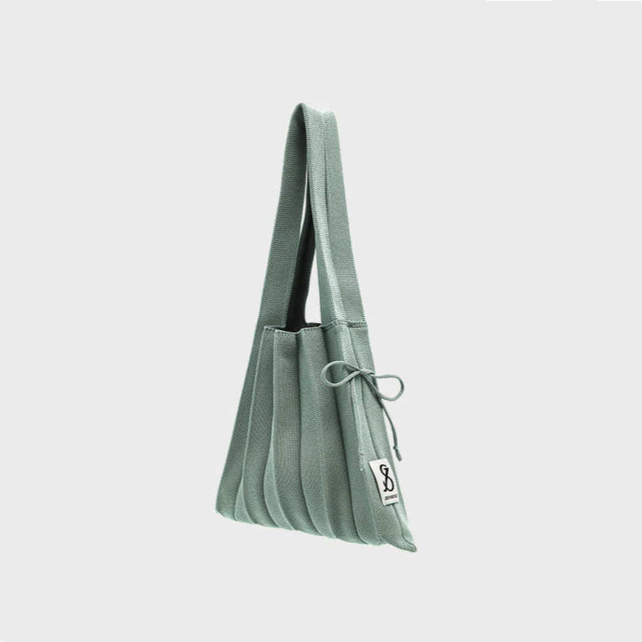 Lucky Pleats Knit S Basil