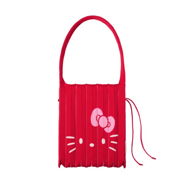 Lucky Pleats Knit M Hello Kitty Barbados Red