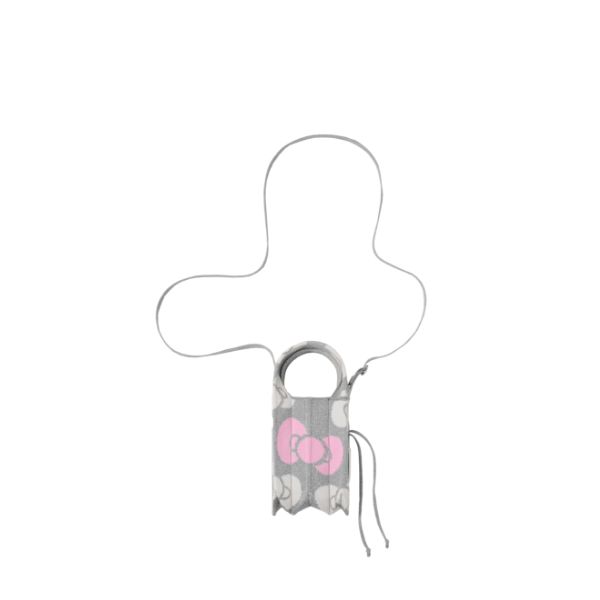 Lucky Pleats Knit Mini Cross Leopard Hello Kitty Platinum