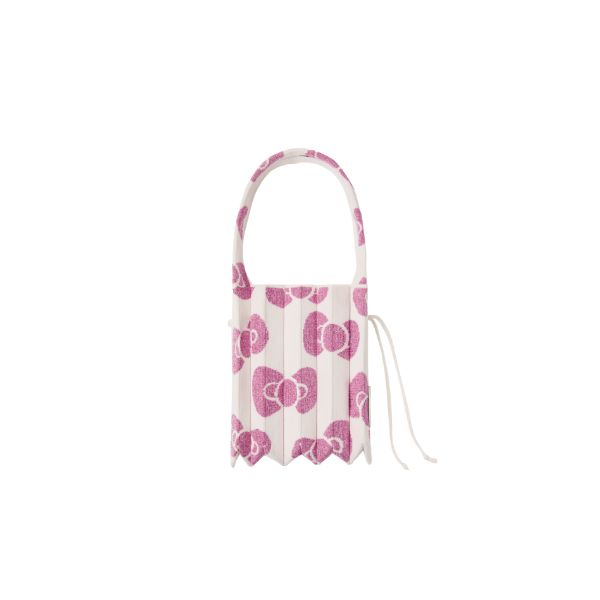 Lucky Pleats Knit S Leopard Hello Kitty Cream White