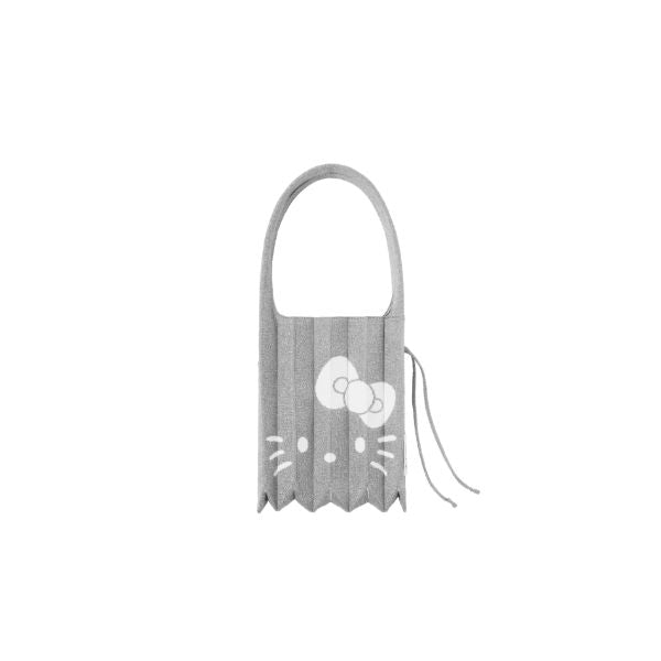 Lucky Pleats Knit S Starry Hello Kitty Platinum