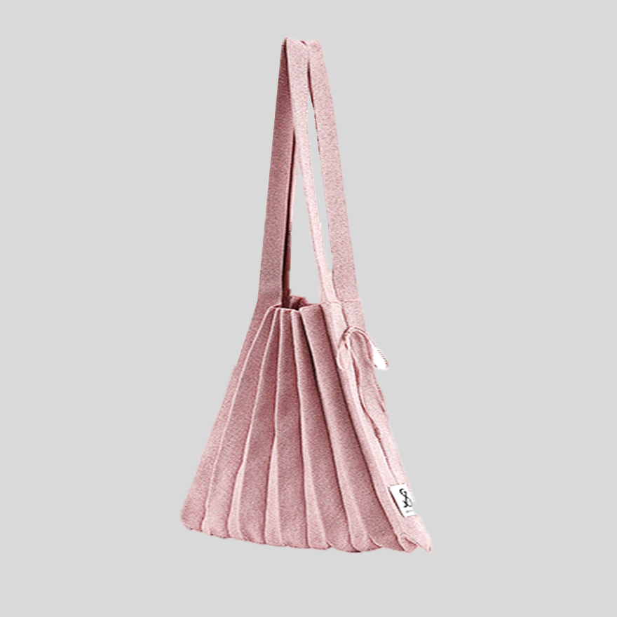 Lucky Pleats Knit M Starry Rosegold