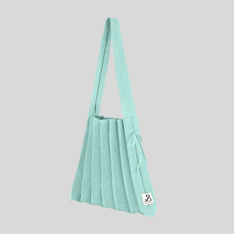 Lucky Pleats Knit M Starry Shine Jade