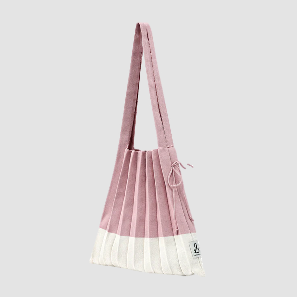 Lucky Pleats Knit M Mix Strawberry Milk