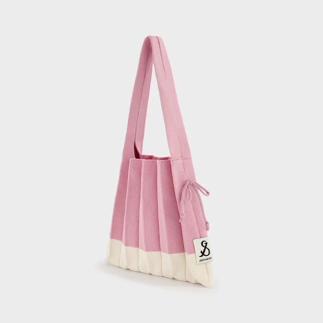 Lucky Pleats Knit S Mix Strawberry Milk